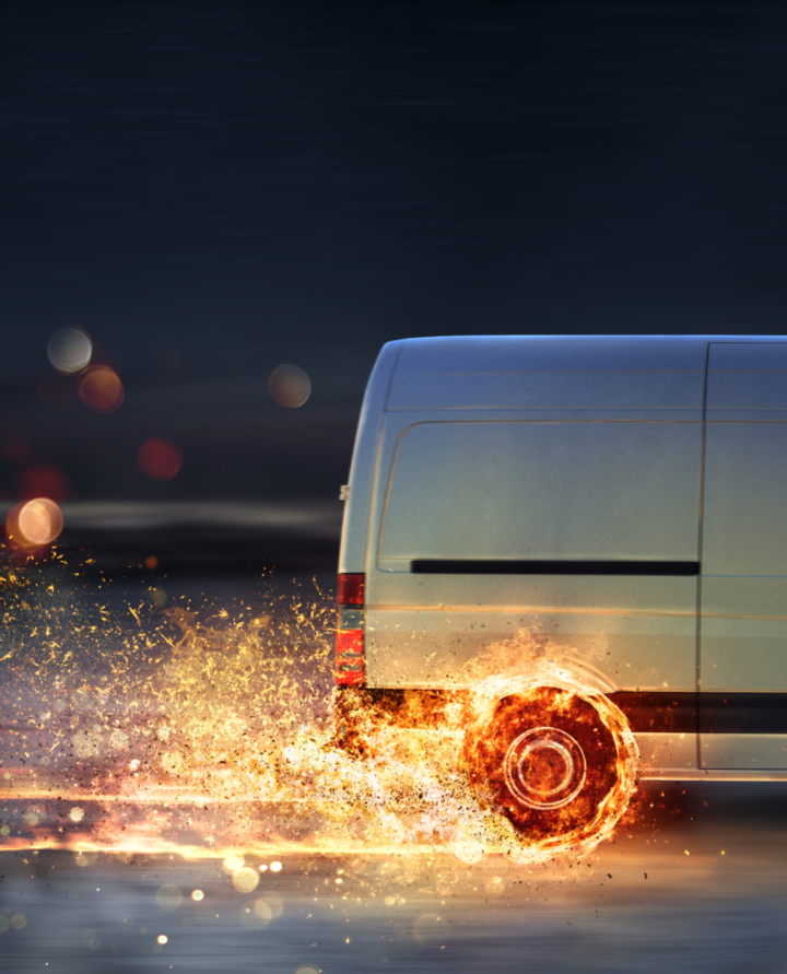 koerier spoed transport zending bakwagen sprinter